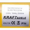 Picture of Aeroterma electrica cu termostat reglabil 3.5 kW, Kraft&Dele KD11728