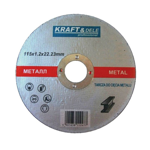 Picture of Disc pentru taiere metal, 115x1.2x22.23mm, Kraft&Dele KD1941