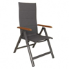 Picture of Set mobilier de gradina, 1 masa si 6 scaune, lemn de salcam dur si cadru aluminiu, Hecht Montana 