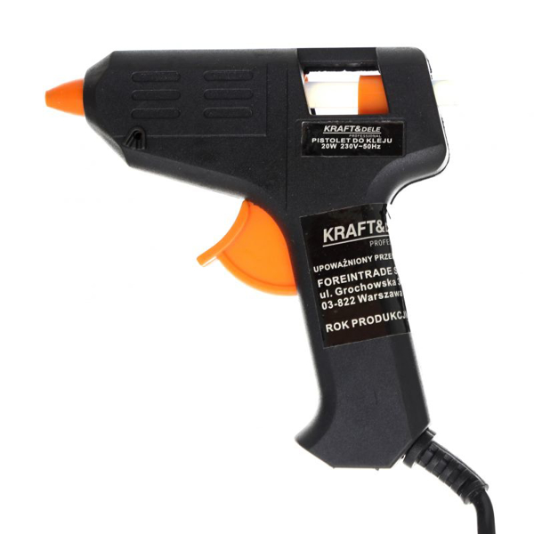 Picture of Pistol de lipit cu baton de silicon, 20 W, 7 batoane de silicon, Kraft&Dele KD10351
