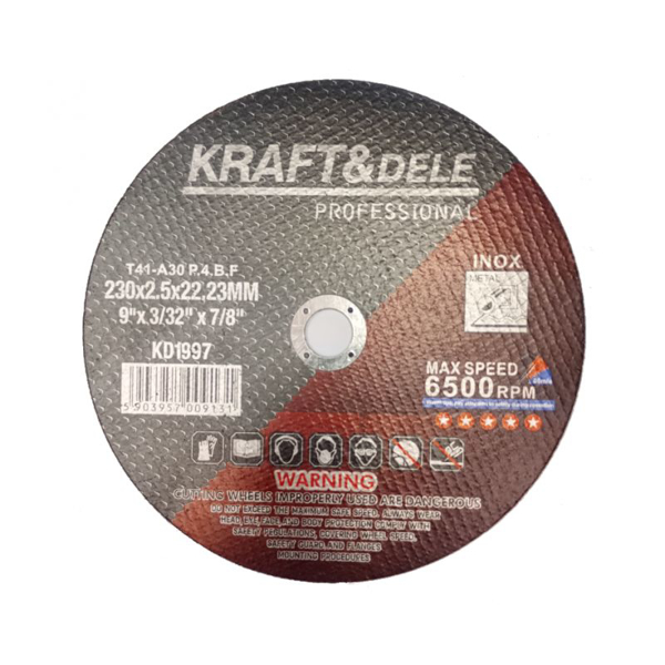 Picture of Disc pentru taiere metal, 230 x 2.5 x 22.23 mm, Kraft&Dele KD1997