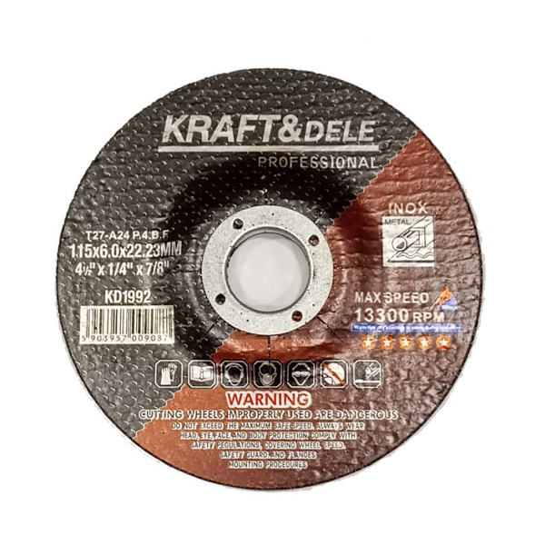 Picture of Disc pentru taiere metal, 115 x 6.0 x 22.23 mm, Kraft&Dele KD1992